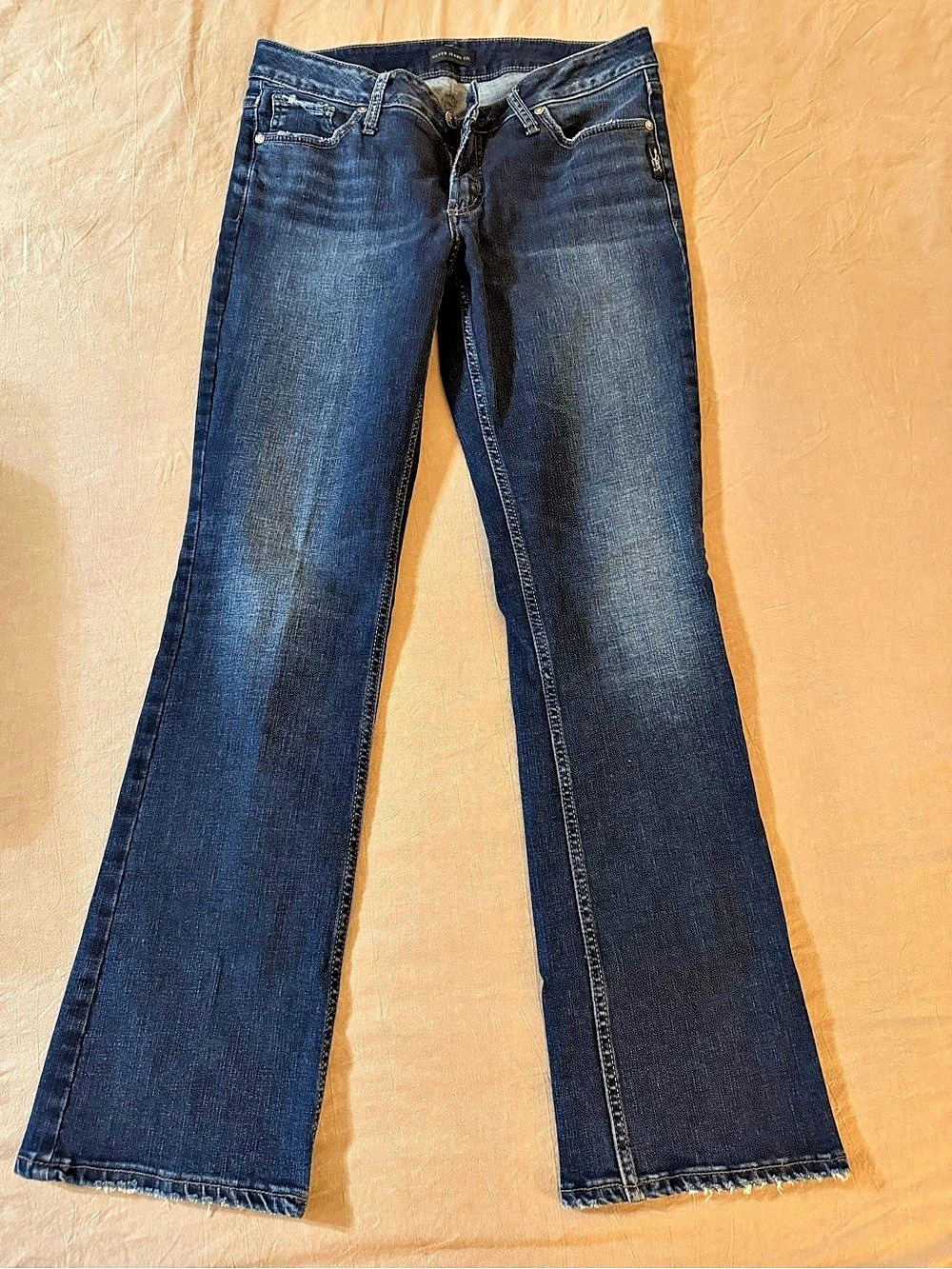 Silver Jeans Co. Suki Mid Rise Slim Bootcut Jeans. Blue Waist 30 x 31